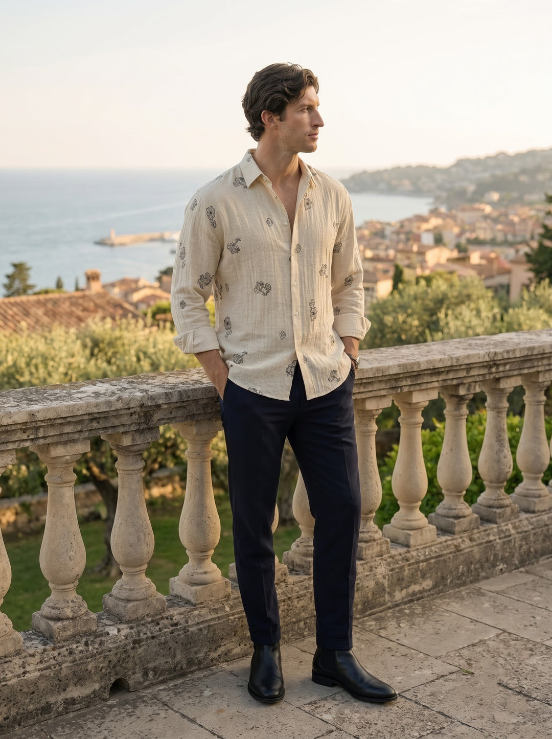 The Fiore Embroided Shirt – Latte
