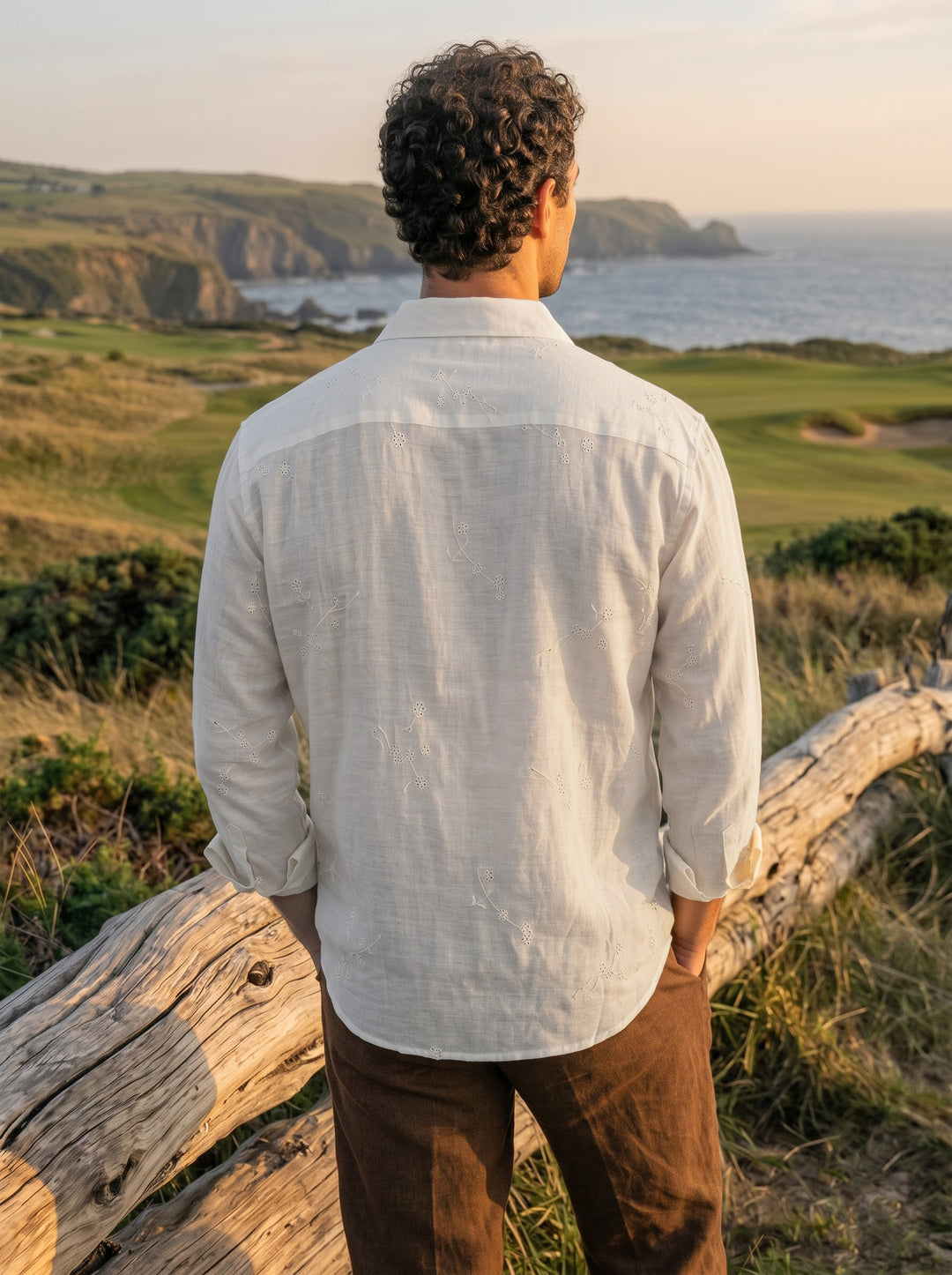 The Vigna Premium Embroidered Shirt – Ecru