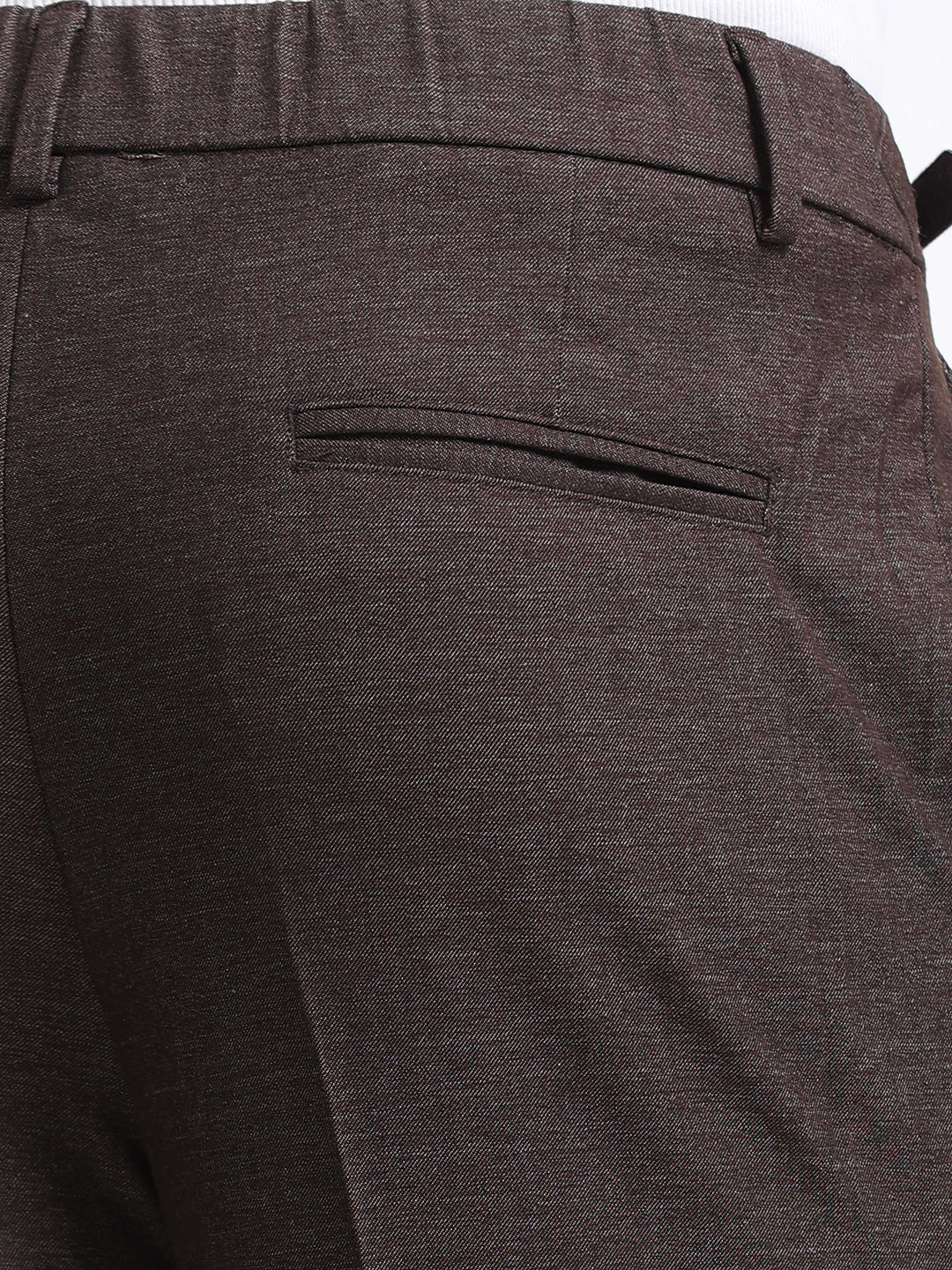 Marcello Side-Tab Tailored Trouser – Espresso Brown
