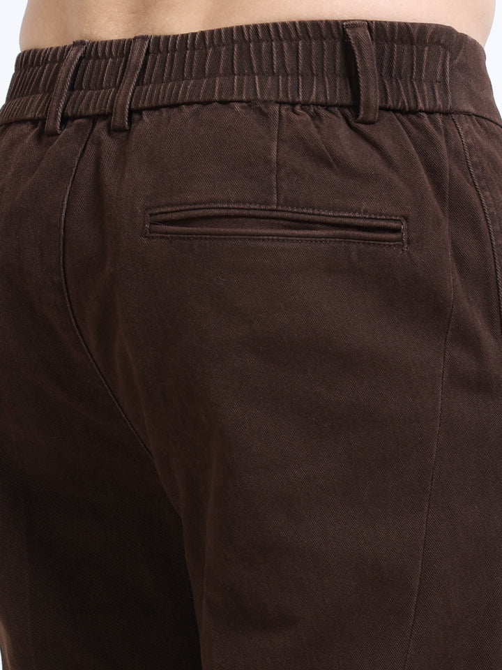 Dual-Button Slim Straight Trousers