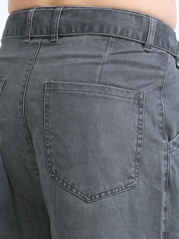 Utility Flap-Waist Wide Pants