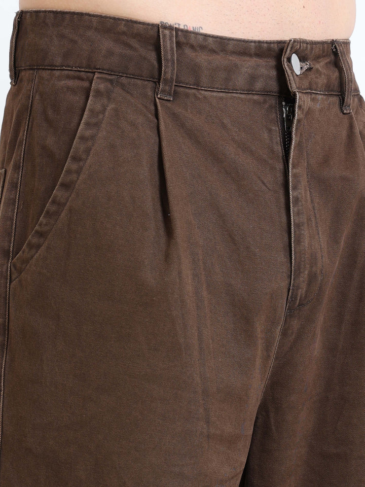 Utility Flap-Waist Wide Pants