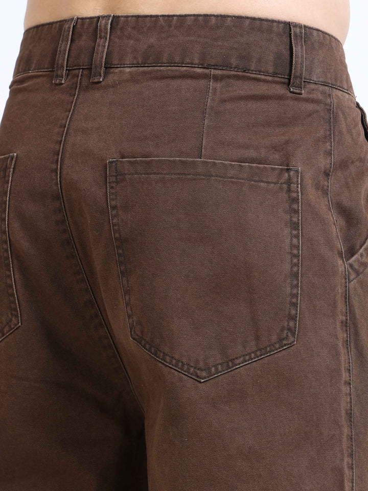 Utility Flap-Waist Wide Pants