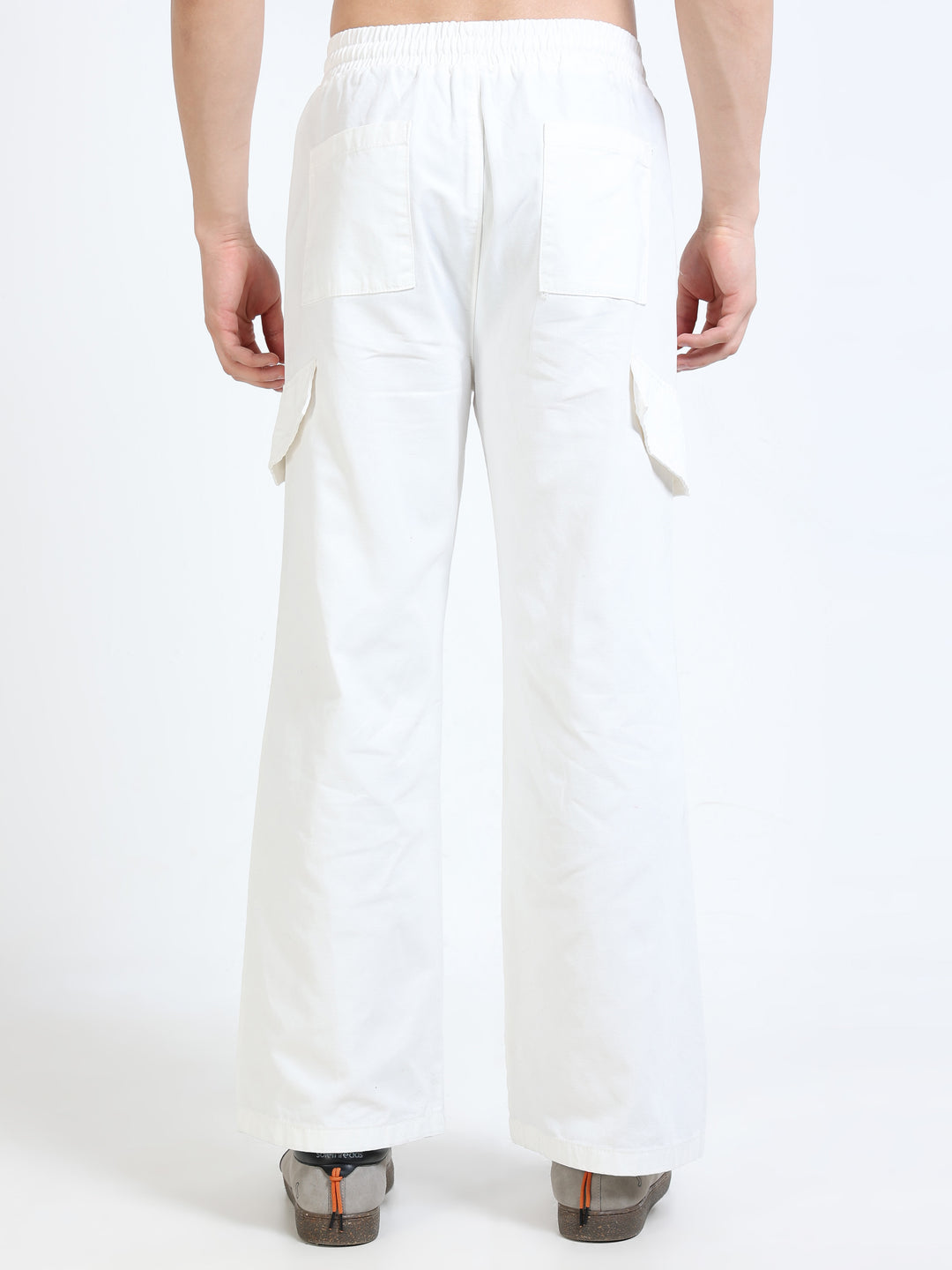 White Ombre Cargo Pants