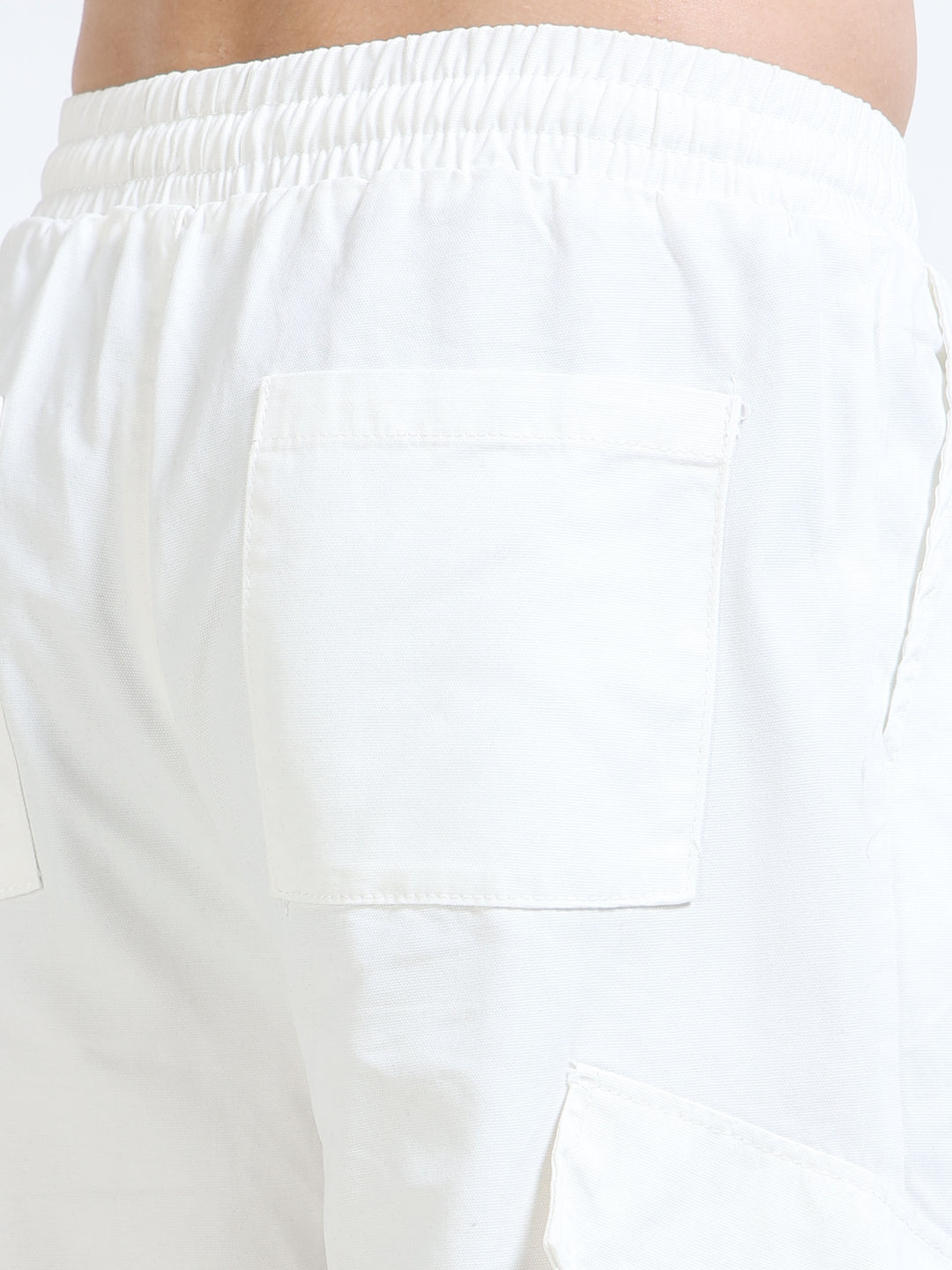 White Ombre Cargo Pants