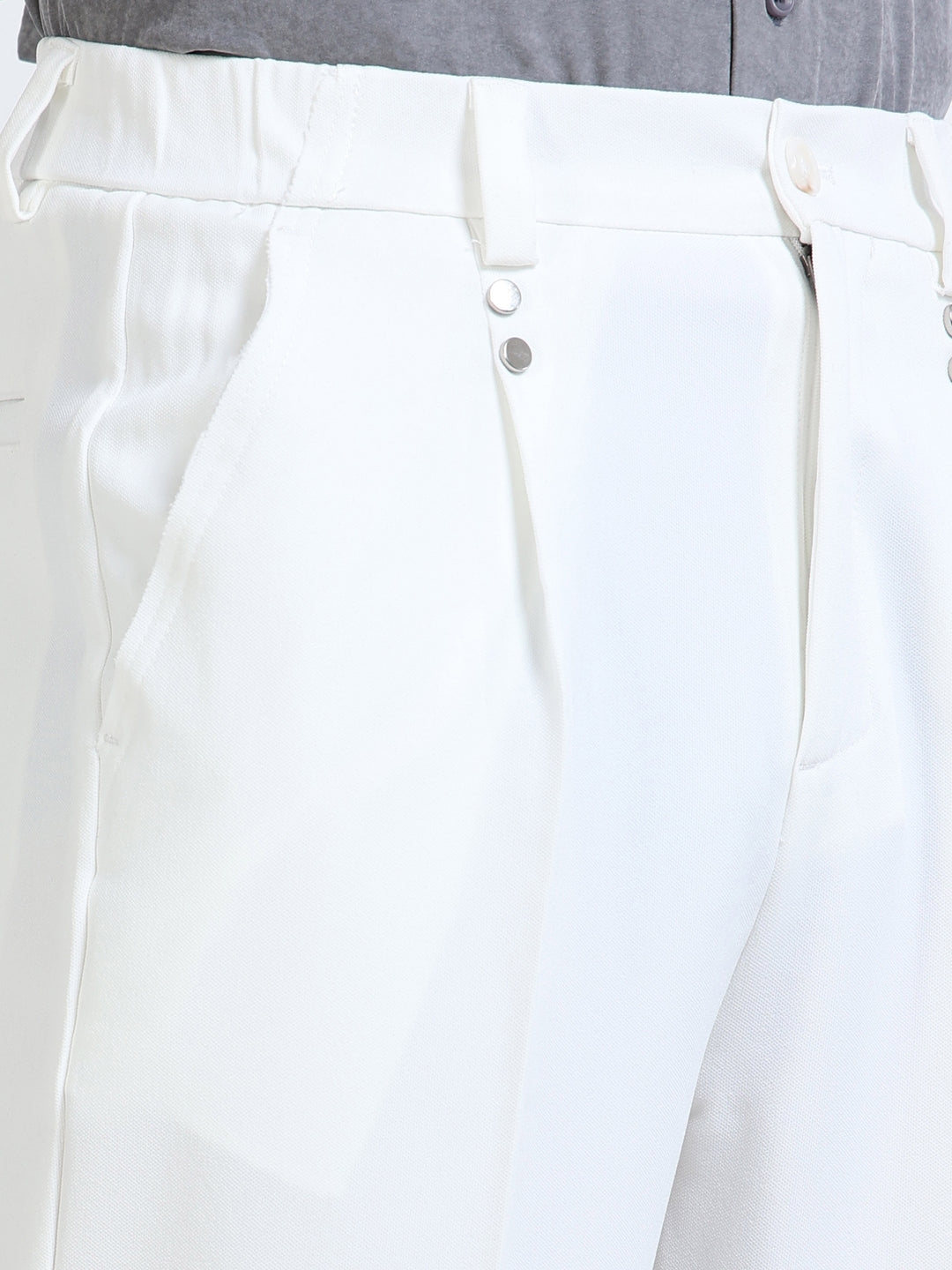 Tailored Cuffed Straight Trousers