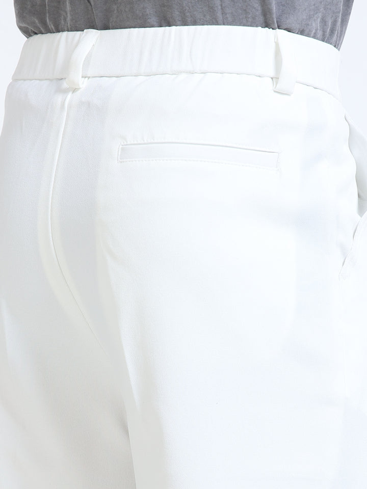 Tailored Cuffed Straight Trousers