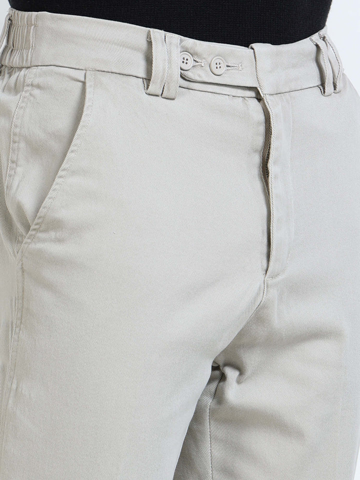 Dual-Button Slim Straight Trousers