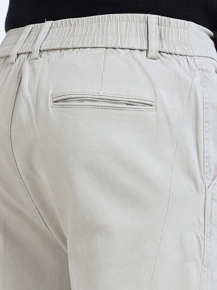 Dual-Button Slim Straight Trousers
