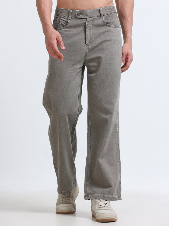 Velano Straight Fit Denim – Ash Grey