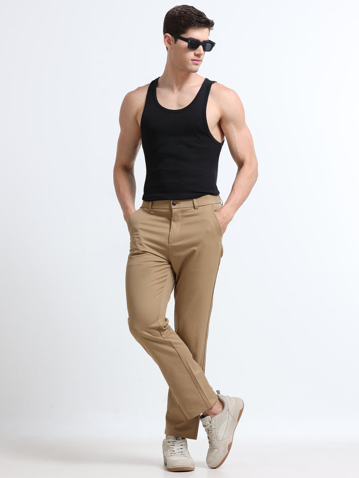 Toreno Tailored Comfort Trouser – Desert Khaki