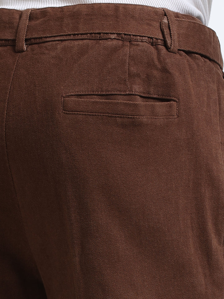 Altavio Utility Tailored Trouser – Espresso Brown