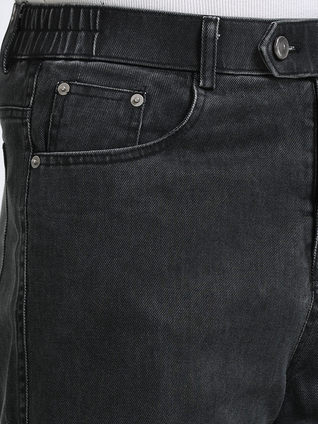 Velano Straight Fit Denim – Washed Black