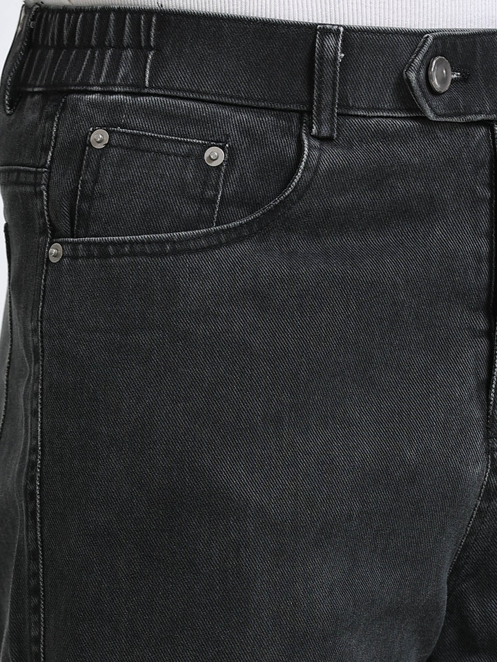 Velano Straight Fit Denim – Washed Black