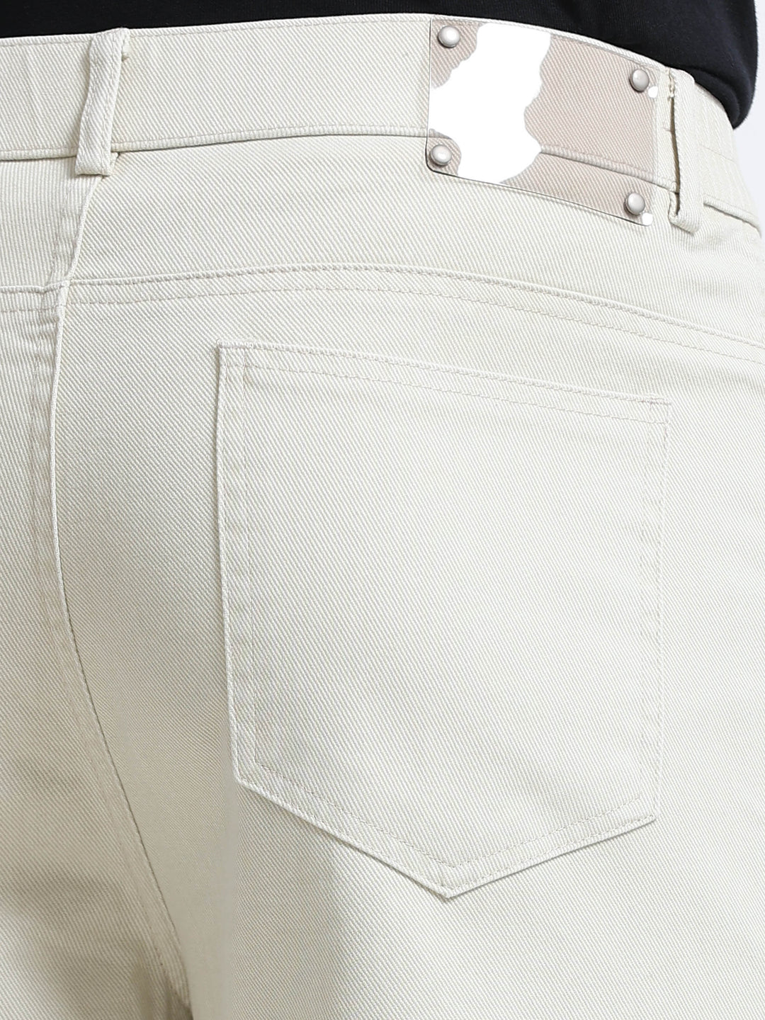 Velano Straight Fit Denim – Ivory Beige