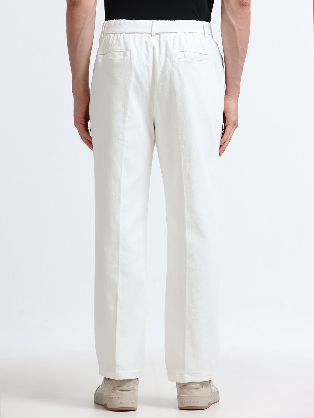 Altavio Utility Tailored Trouser – Ivory White