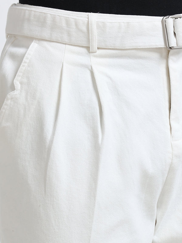 Altavio Utility Tailored Trouser – Ivory White