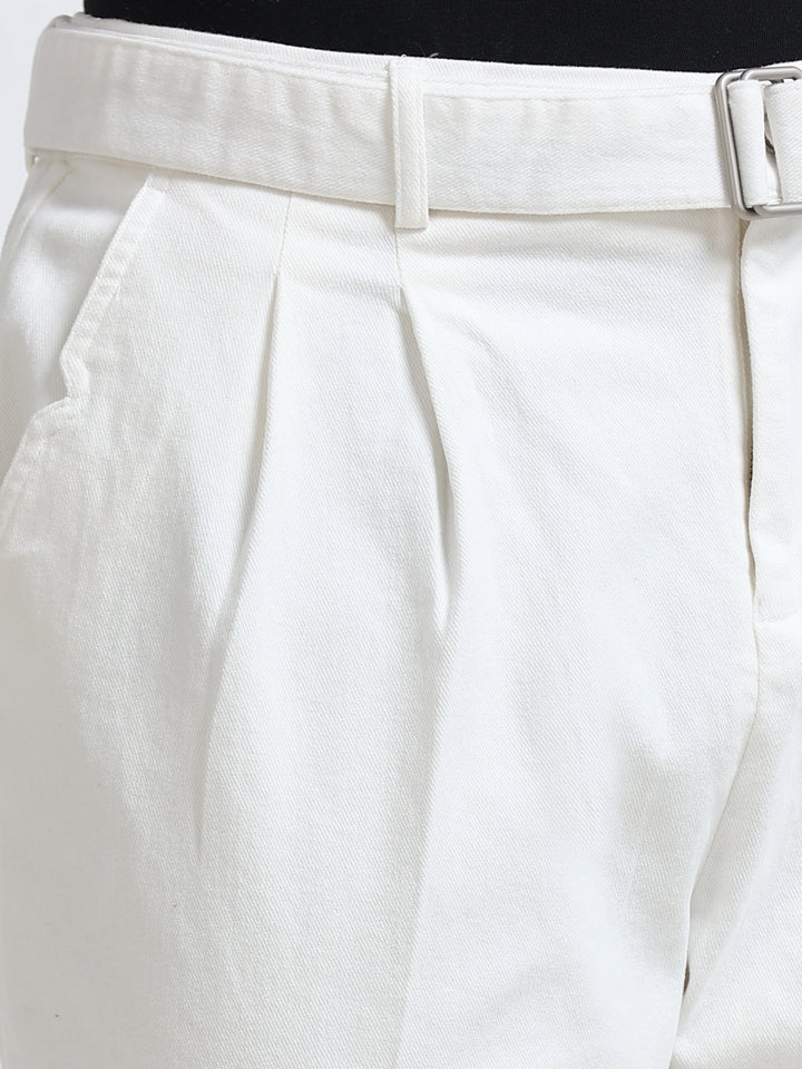 Altavio Utility Tailored Trouser – Ivory White