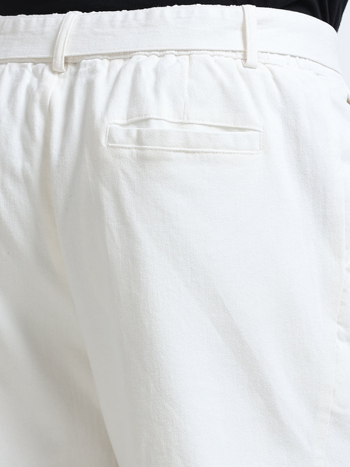 Altavio Utility Tailored Trouser – Ivory White