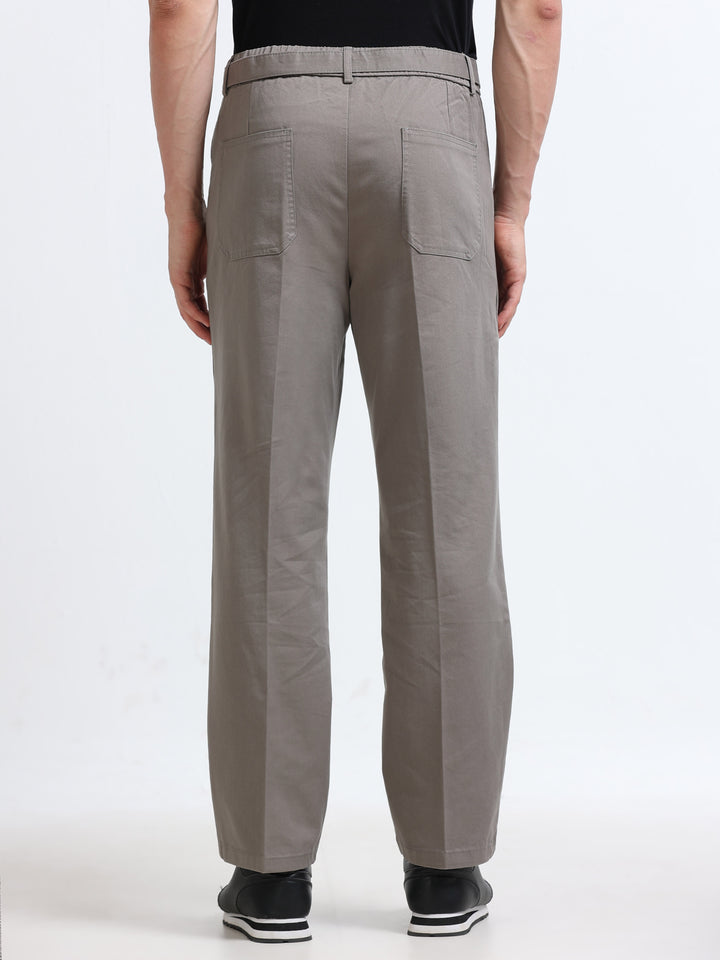 Lunaro Utility Tapered Trouser – Pearl Grey