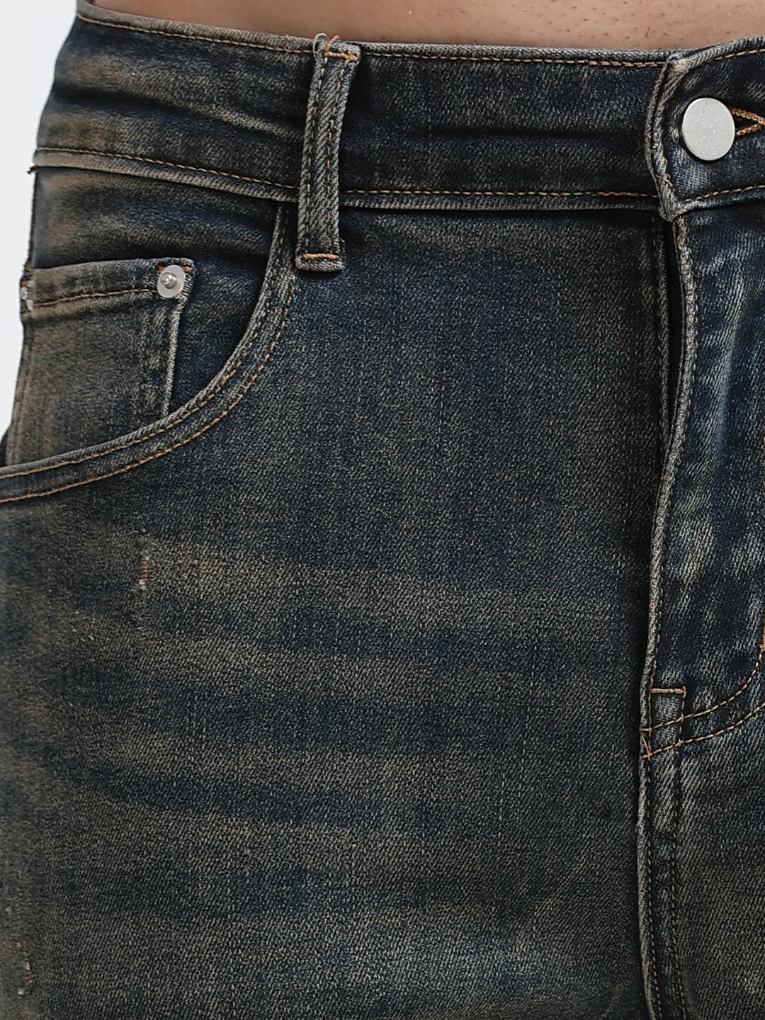 Avelon Slim Denim – Olive Stone Wash