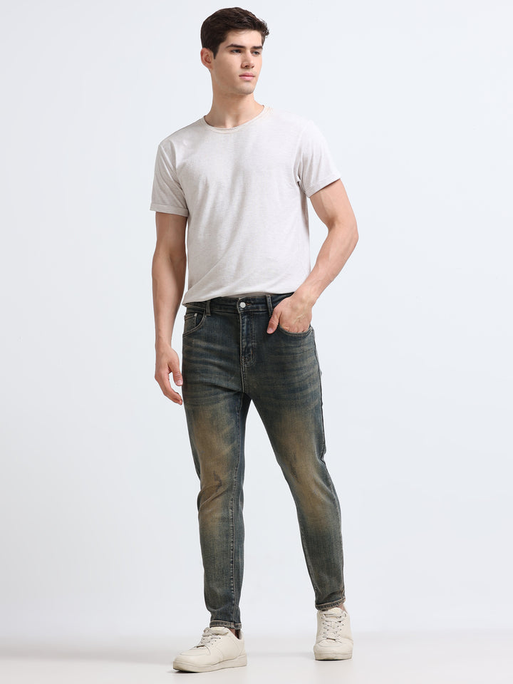 Avelon Slim Denim – Olive Stone Wash