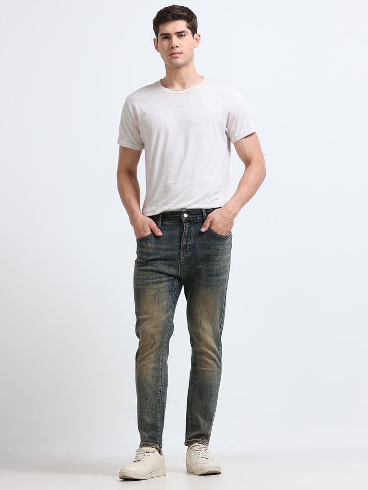 Avelon Slim Denim – Olive Stone Wash