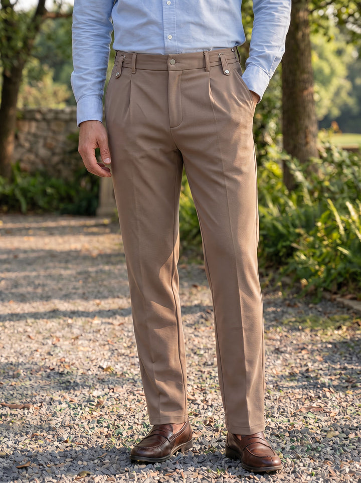 Asher Tapered Utility Trouser – Stone