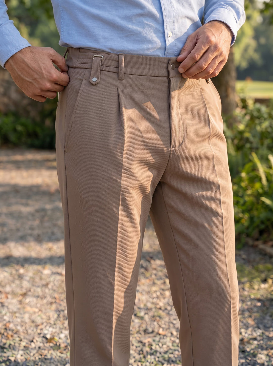 Asher Tapered Utility Trouser – Stone