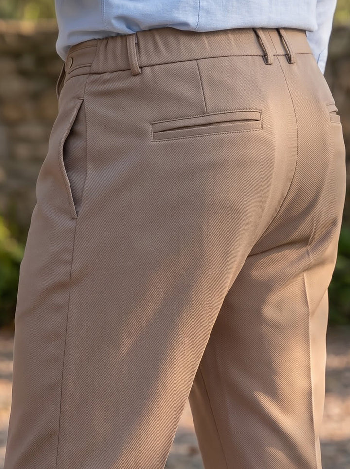 Asher Tapered Utility Trouser – Stone