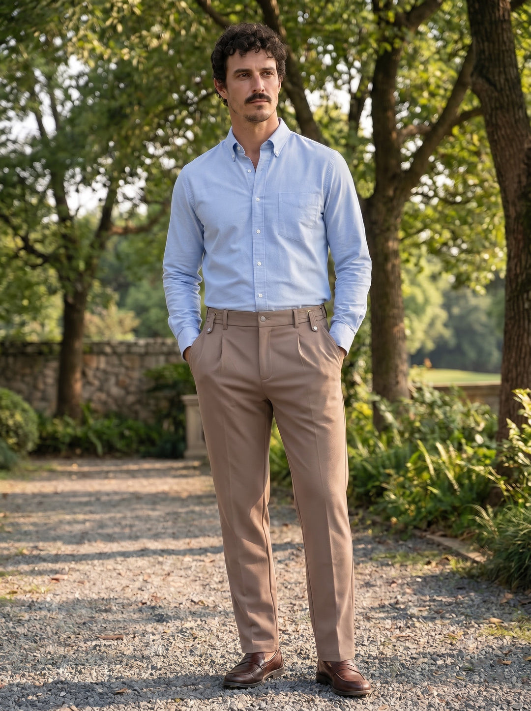 Asher Tapered Utility Trouser – Stone