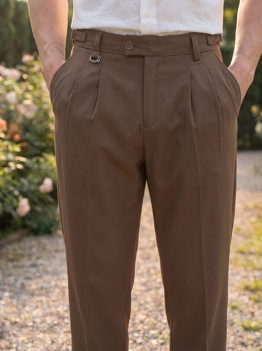 The Laurent Premium Tailored Trouser – Mocha