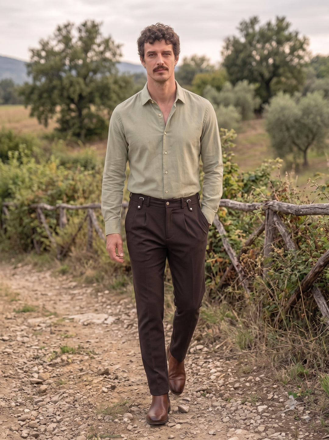Asher Tapered Utility Trouser – Espresso