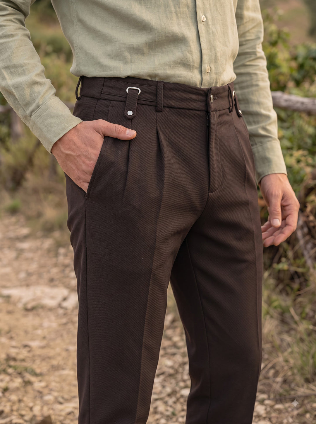 Asher Tapered Utility Trouser – Espresso