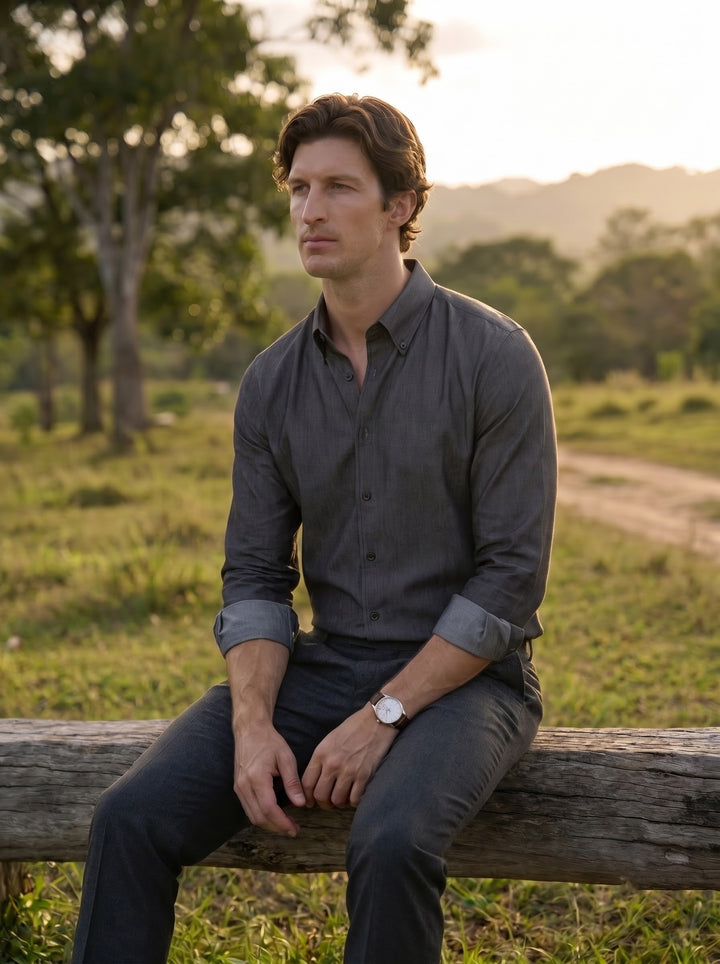 The Montaro Shirt – Charcoal