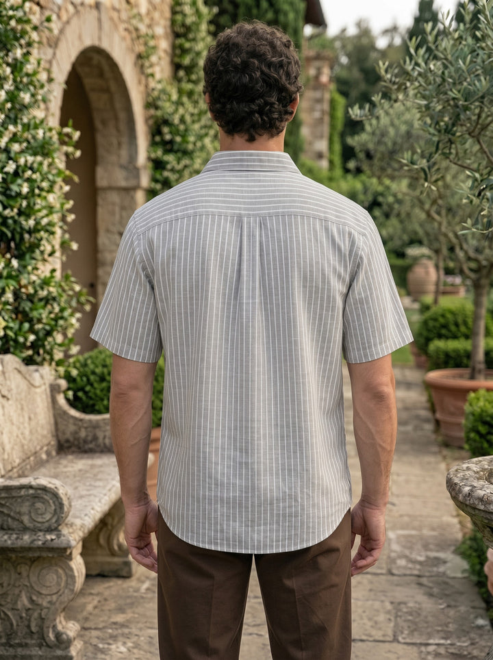 The Salerno Premium Linen Shirt – Grigio