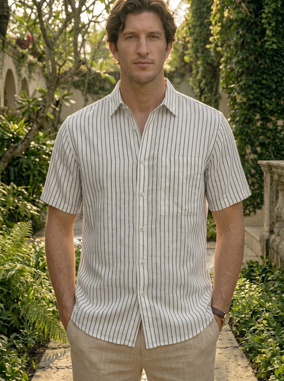 The Salerno Premium Linen Shirt – Avorio
