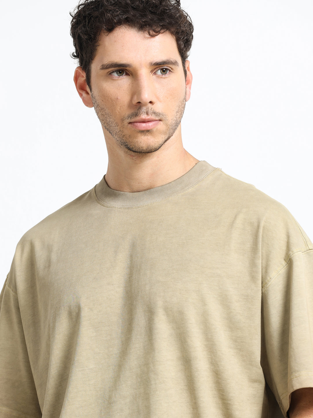 Abstract Relic Sand Beige T-Shirt