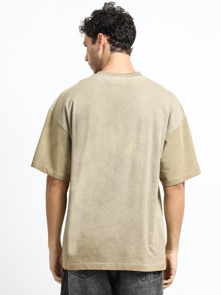 Abstract Ascension Sand Beige T-Shirt