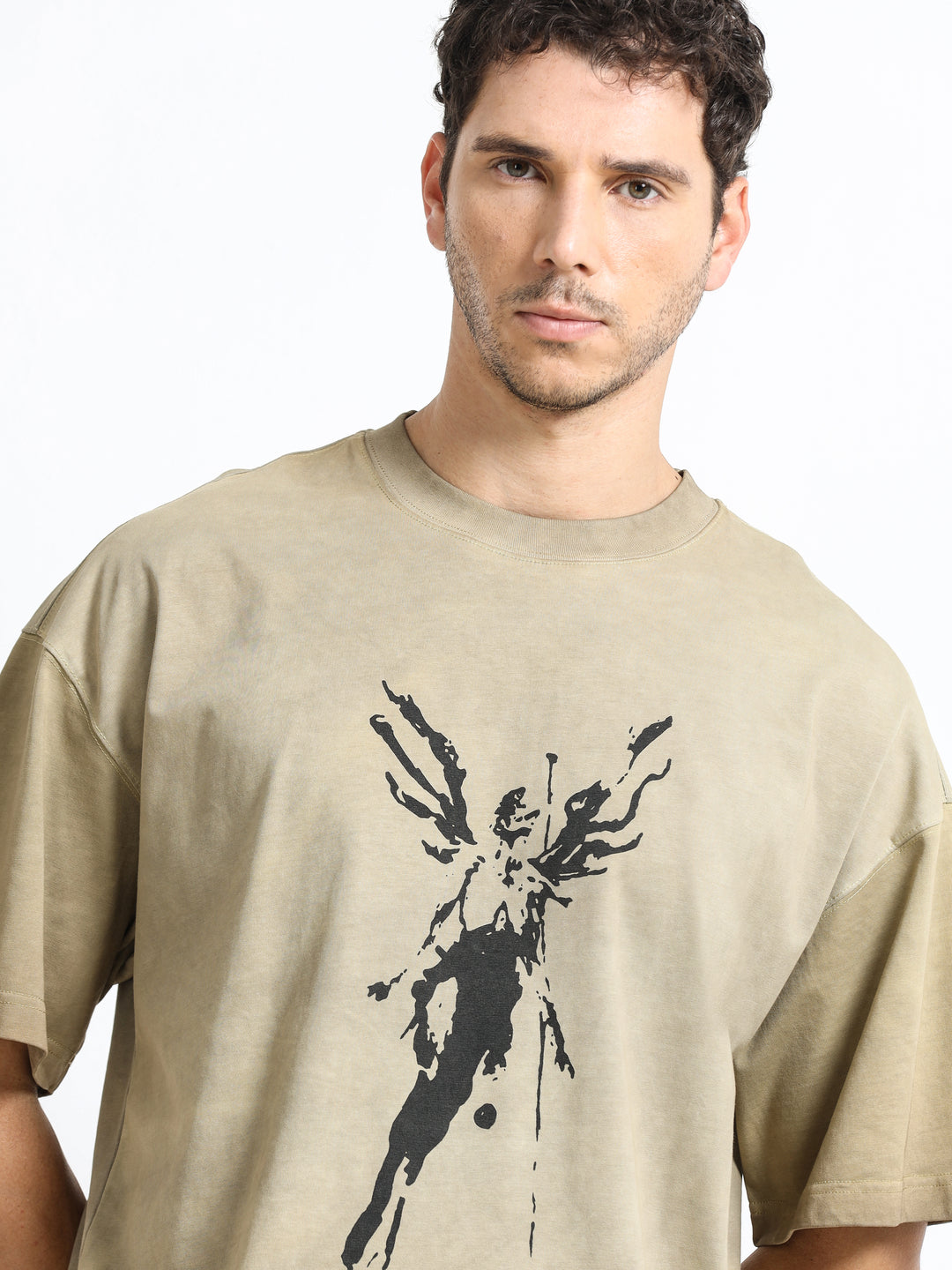 Abstract Ascension Sand Beige T-Shirt