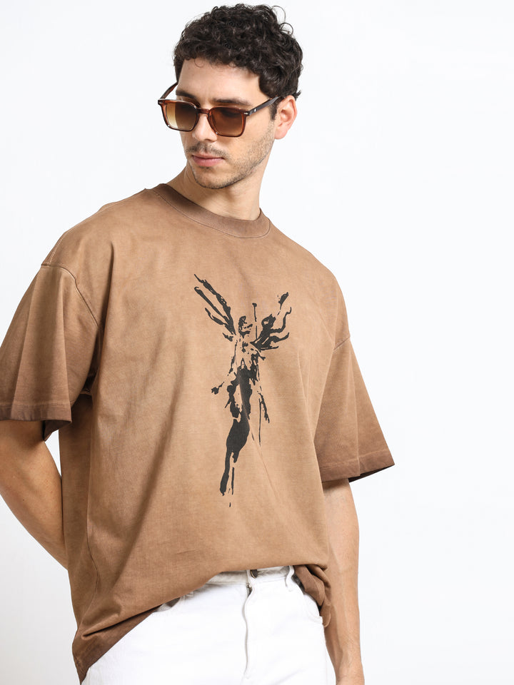 Abstract Ascension Earth Brown T-Shirt
