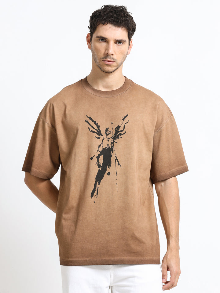 Abstract Ascension Earth Brown T-Shirt