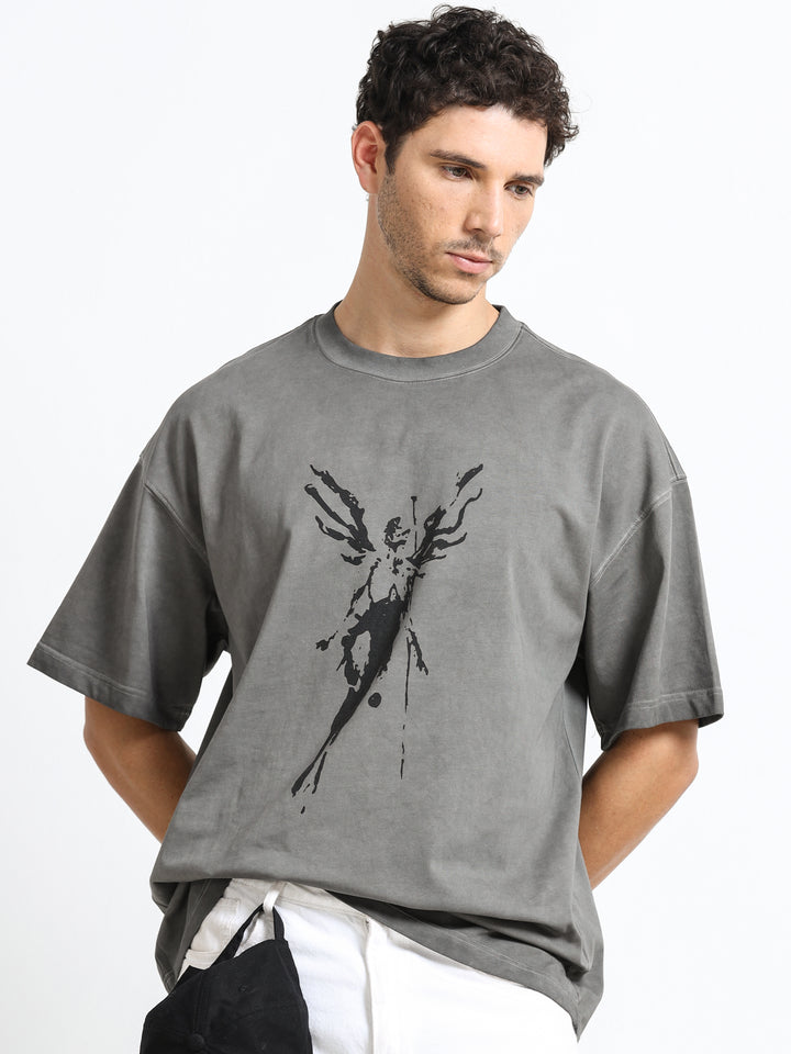 Abstract Ascension Paris Gray T-Shirt