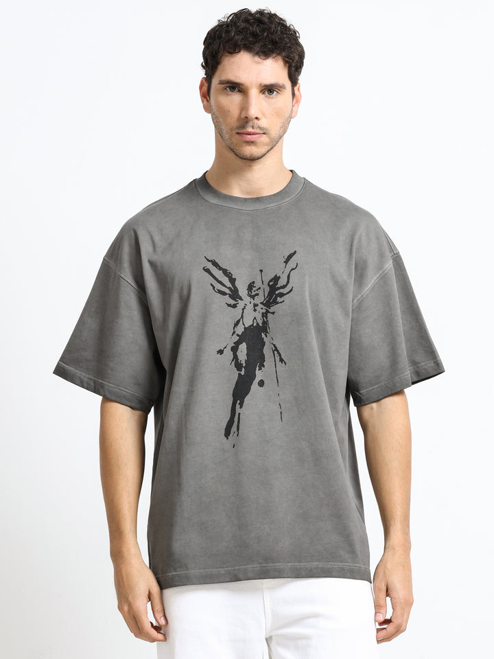 Abstract Ascension Paris Gray T-Shirt