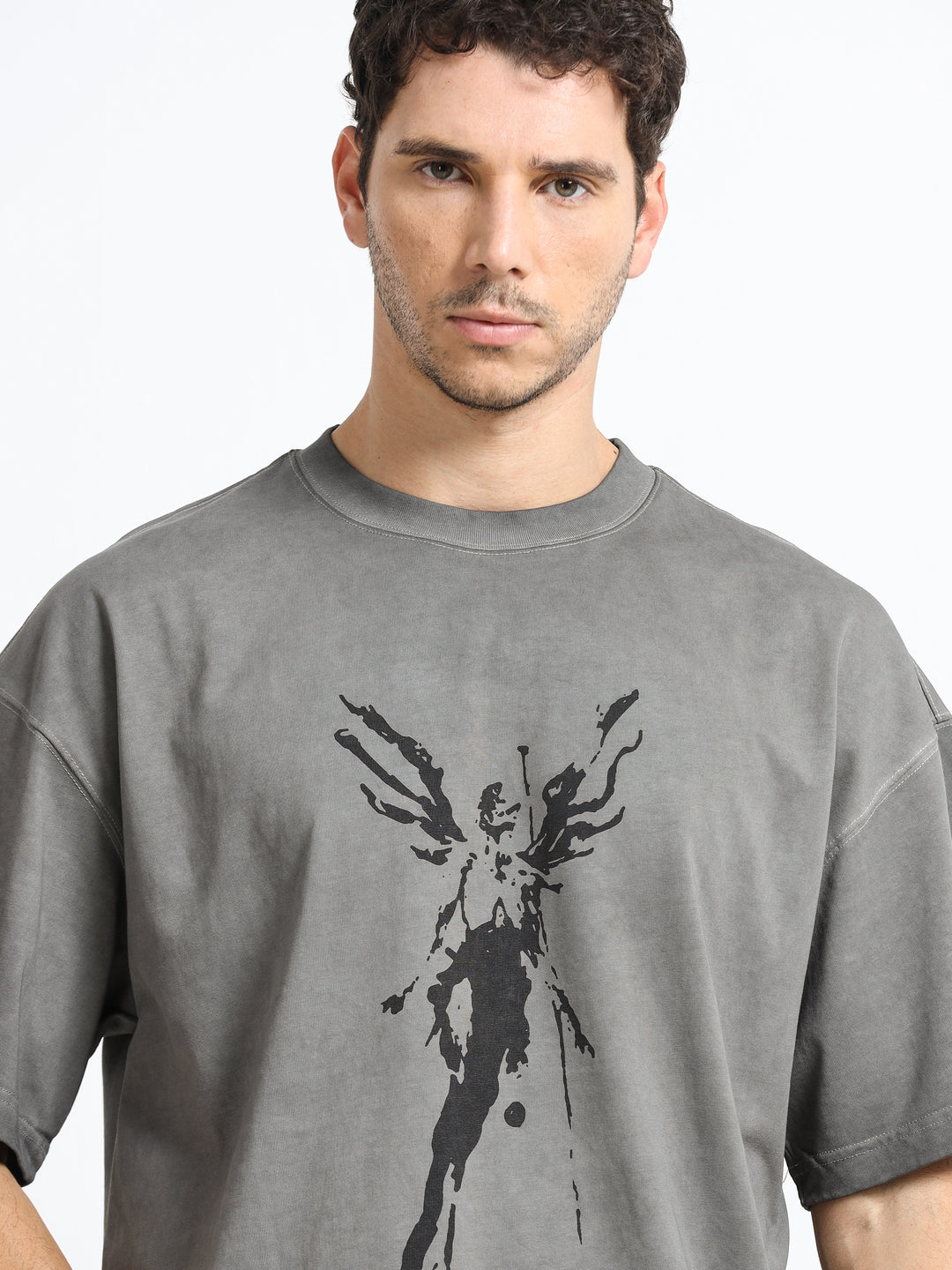 Abstract Ascension Paris Gray T-Shirt