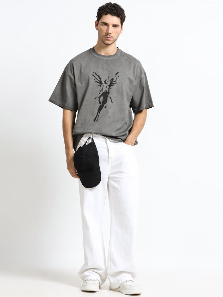 Abstract Ascension Paris Gray T-Shirt