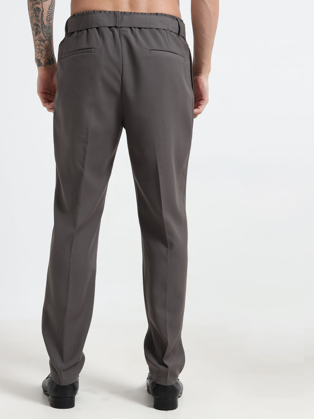 The Sterling Slim-Fit Trousers - Gray