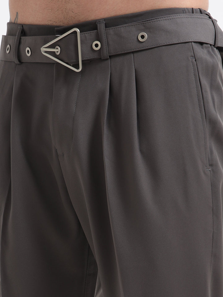 The Sterling Slim-Fit Trousers - Gray