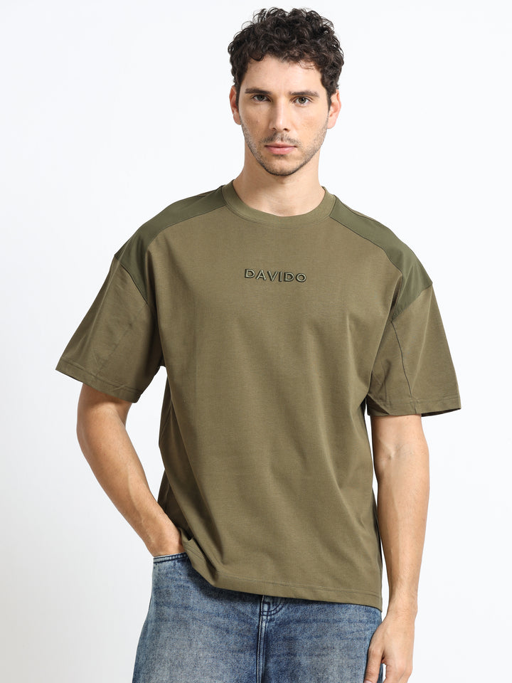 Premium Crest Olive Green T-Shirt