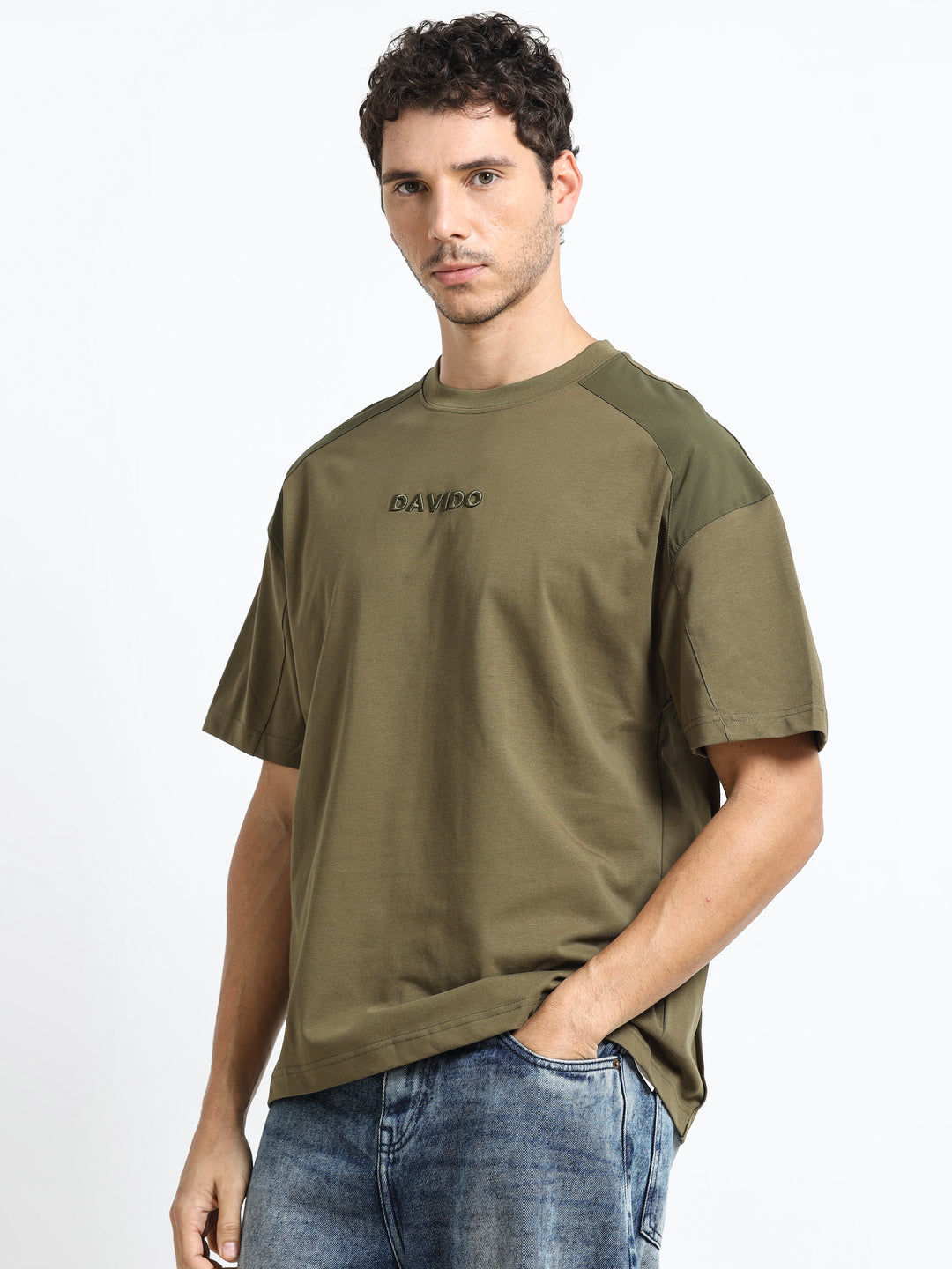 Premium Crest Olive Green T-Shirt